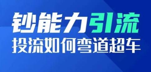 钞能力引流：投流如何弯道超车，投流系数及增长方法，创造爆款短视频-网创资源