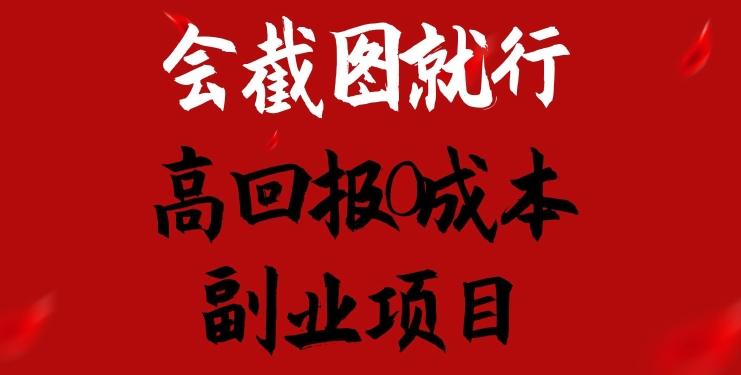 会截图就行，高回报0成本副业项目，卖离婚模板一天1.5k+【揭秘】-网创资源