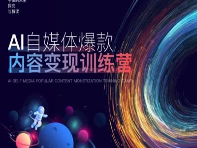 AI自媒体爆款内容变现训练营，20%底层逻辑，60%实操方法，20%案例拆解(即学即用)-网创资源