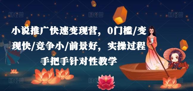 小说推广快速变现营，0门槛/变现快/竞争小/前景好，实操过程手把手针对性教学-网创资源