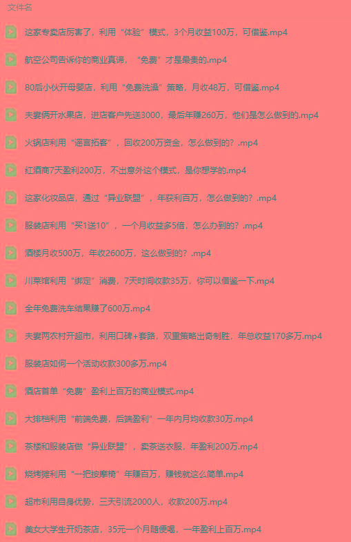 图片[5]-(9607期)真实有效391套商业模式，年入几十到几百万案例解析(电子书+视频+图文)-网创资源