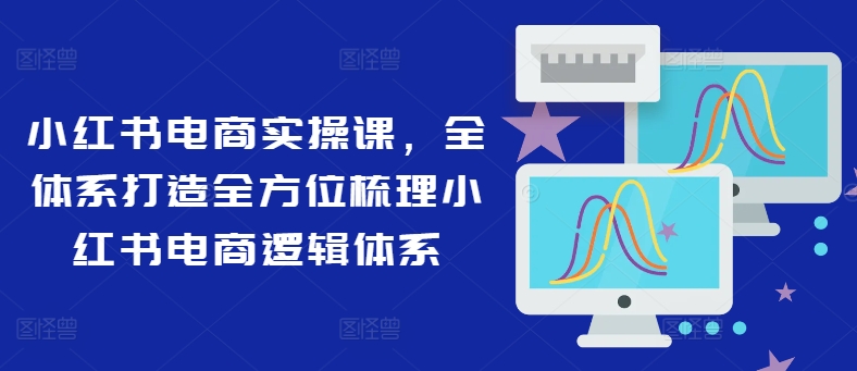 小红书电商实操课，全体系打造全方位梳理小红书电商逻辑体系-网创资源
