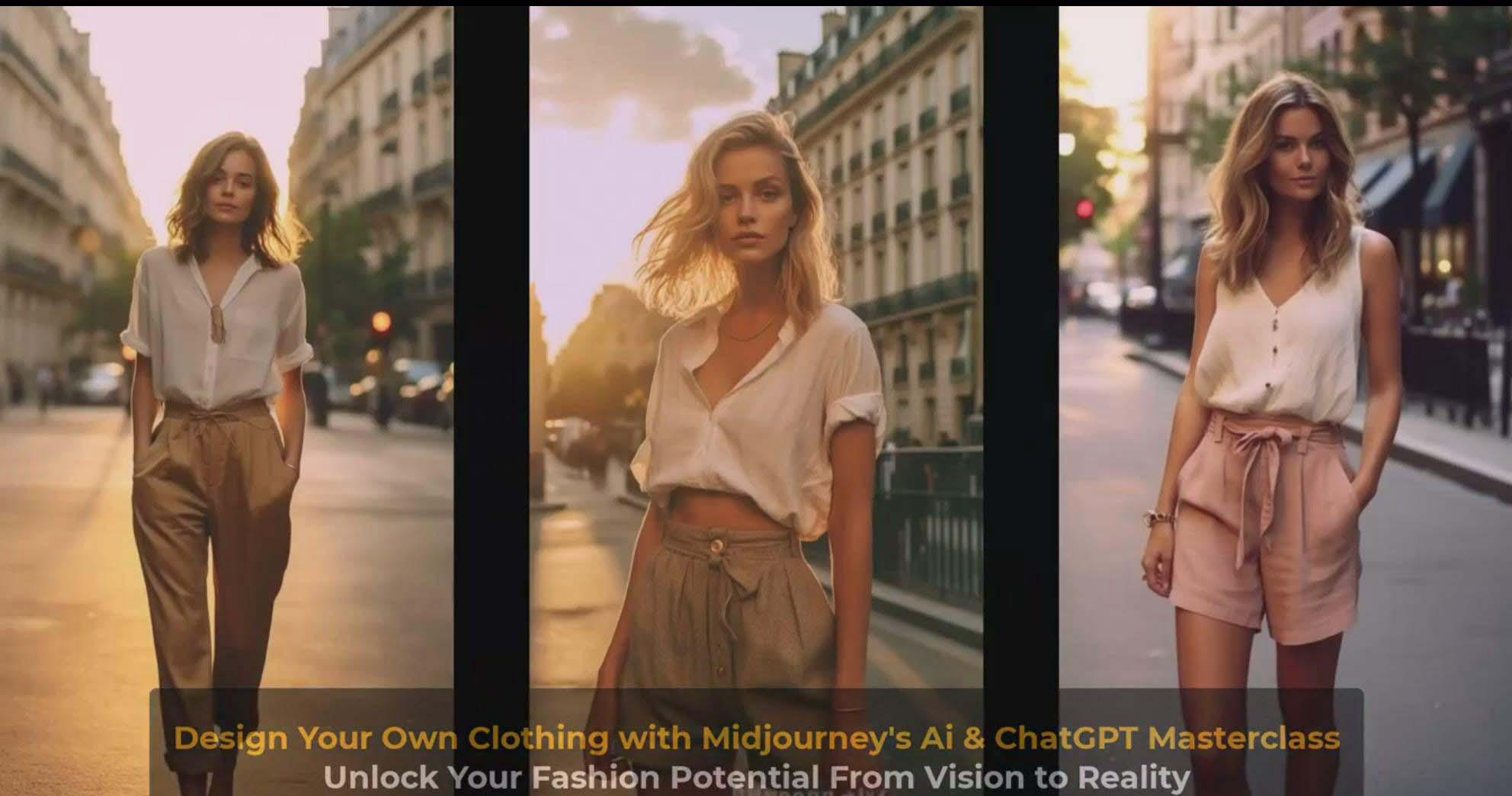 图片[9]-利用 Midjourneys Ai 人工智能设计自己的服装AI大师班-10节课-中英字幕-网创资源