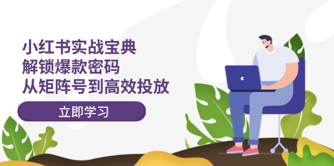 小红书实战宝典：解锁爆款密码，从矩阵号到高效投放-网创资源