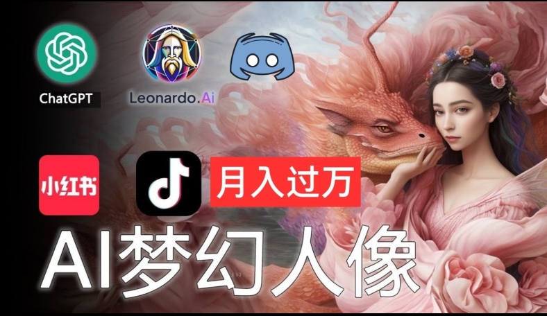 AI摄影梦幻人像：零基础也能月入过万的秘密【揭秘】-网创资源