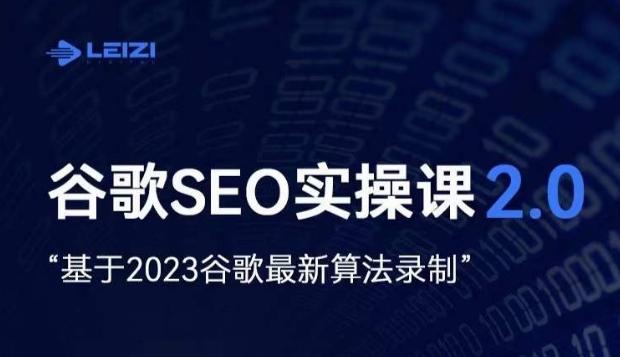 雷子·谷歌SEO 2.0实战课，独立站询盘自由必备，基于2023谷歌最新算法录制-网创资源