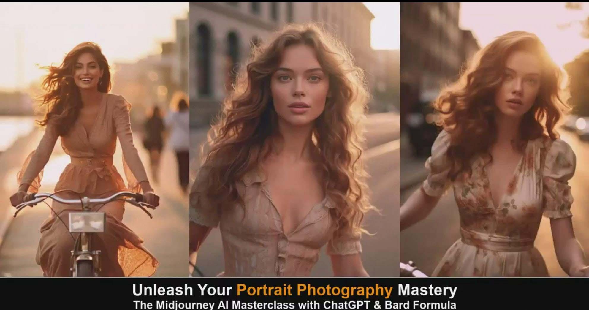 图片[4]-(9312期)Midjourney v5 ChatGPT 和 Bard AI人工智能人像摄影大师班-15节-中英字幕-网创资源