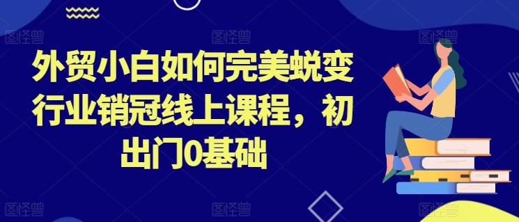 外贸小白如何完美蜕变行业销冠线上课程，初出门0基础-网创资源