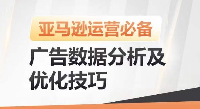 亚马逊广告数据分析及优化技巧，高效提升广告效果，降低ACOS，促进销量持续上升-网创资源