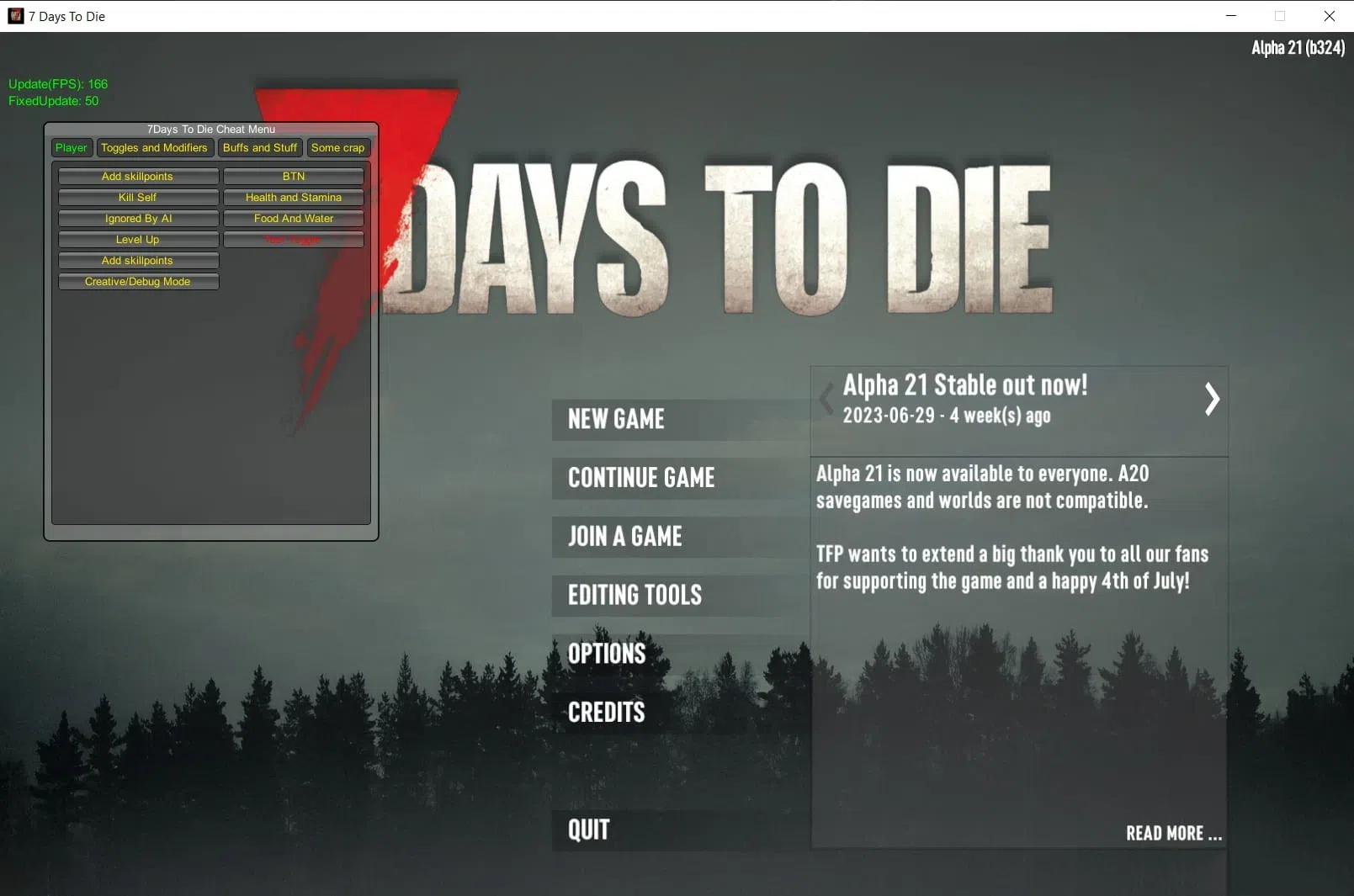 7 Days to Die 七日杀多功能修改器 v1.1.3.105 免费版-网创资源